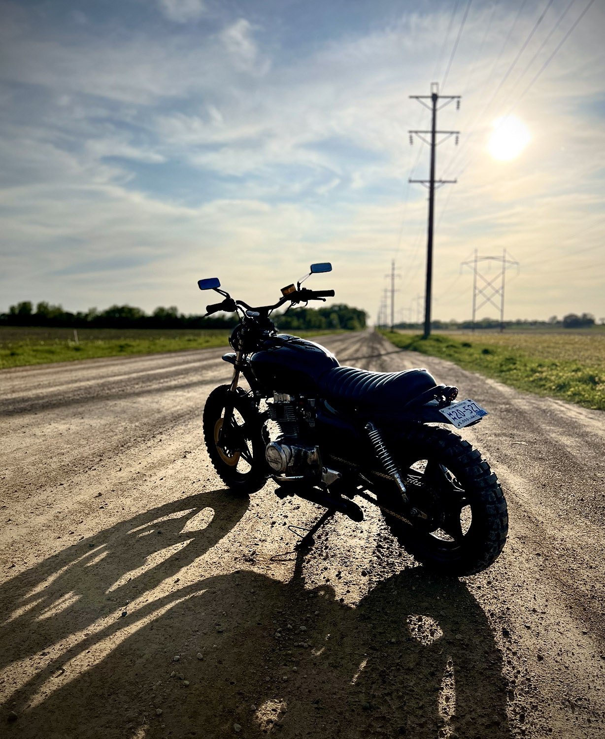 1980 Honda CM400 Scrambler on Dirt Road