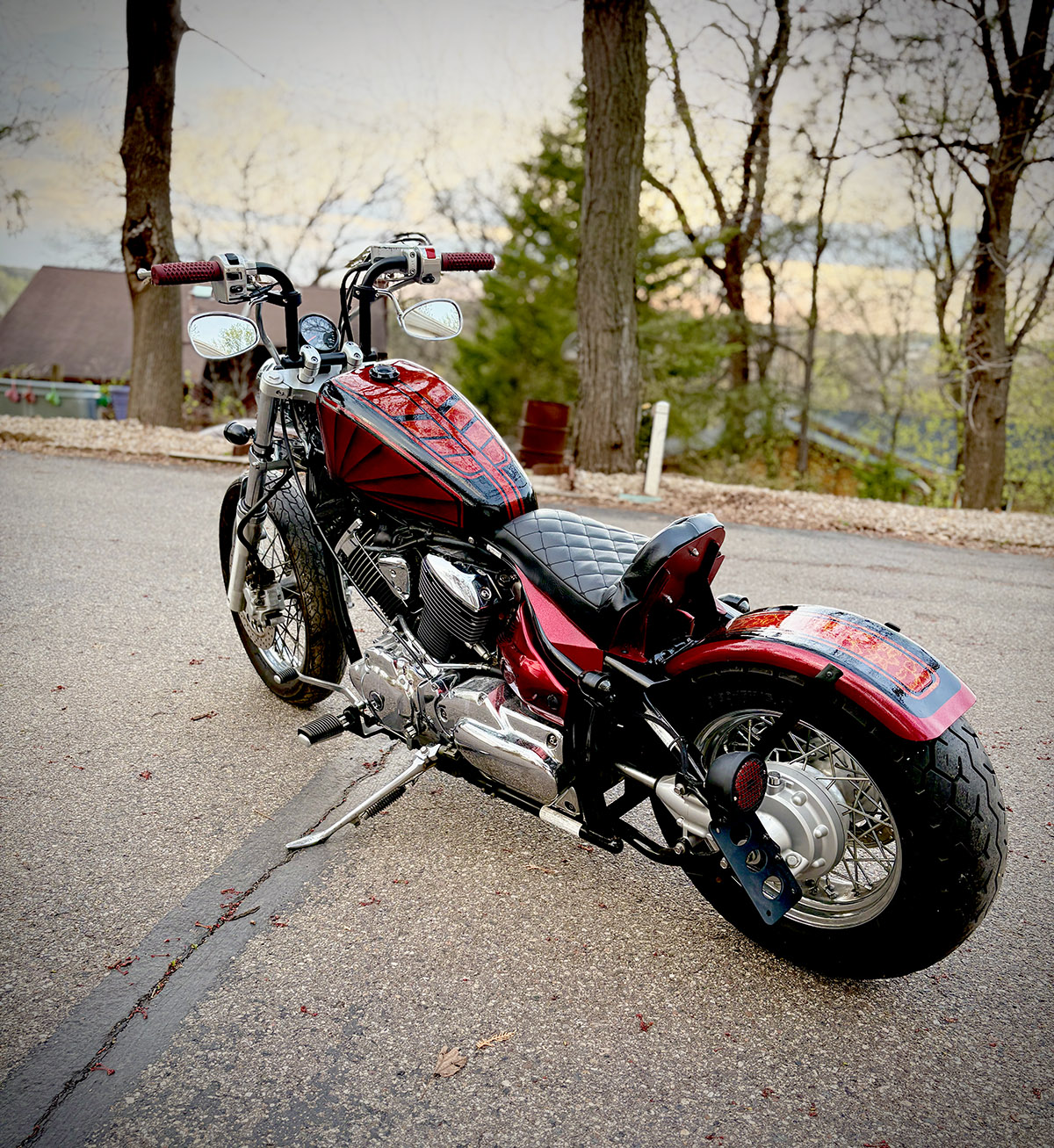 2004 Yamaha V Star 1100 at Sunset